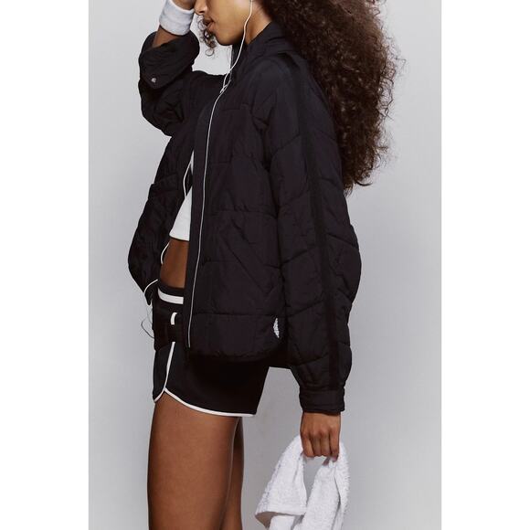 Free People FP Movement / Pippa Puffer Jacket / Women's XS / Black / OB1053648 - Picture 7 of 9